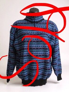 Vintage Demetre Ski Sweater Women’s Wool Blend Size Large